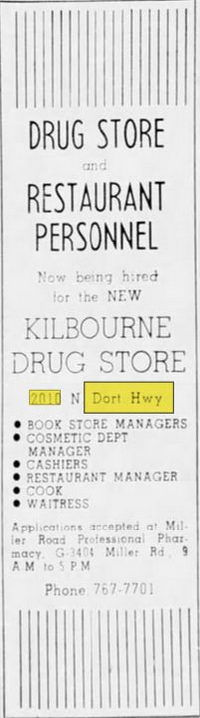 Flint Mall Shopping Center (cancelled) - Mar 26 1968 Article (newer photo)